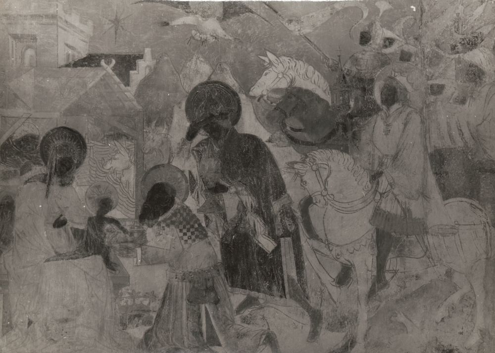 S-2961, Nikolai Molodovsky, "Wandfresken &ndash; Kirche am ... [unleserlich]", 1961